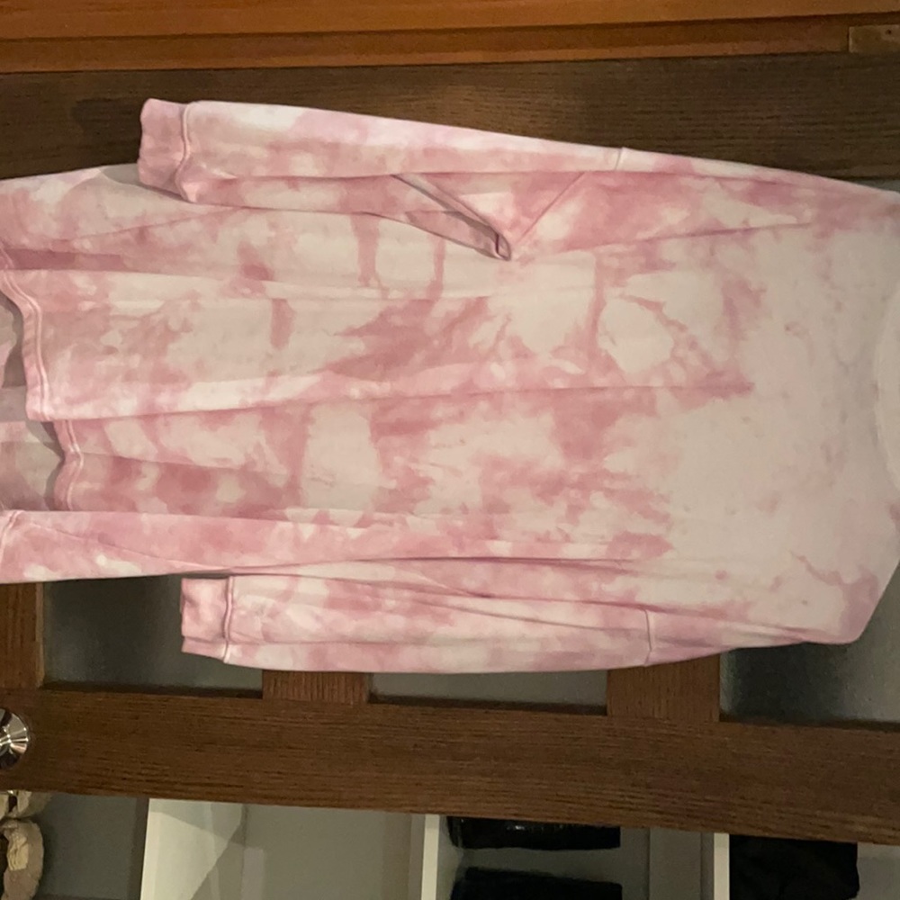 Tie-dye casual long sleeve dress
